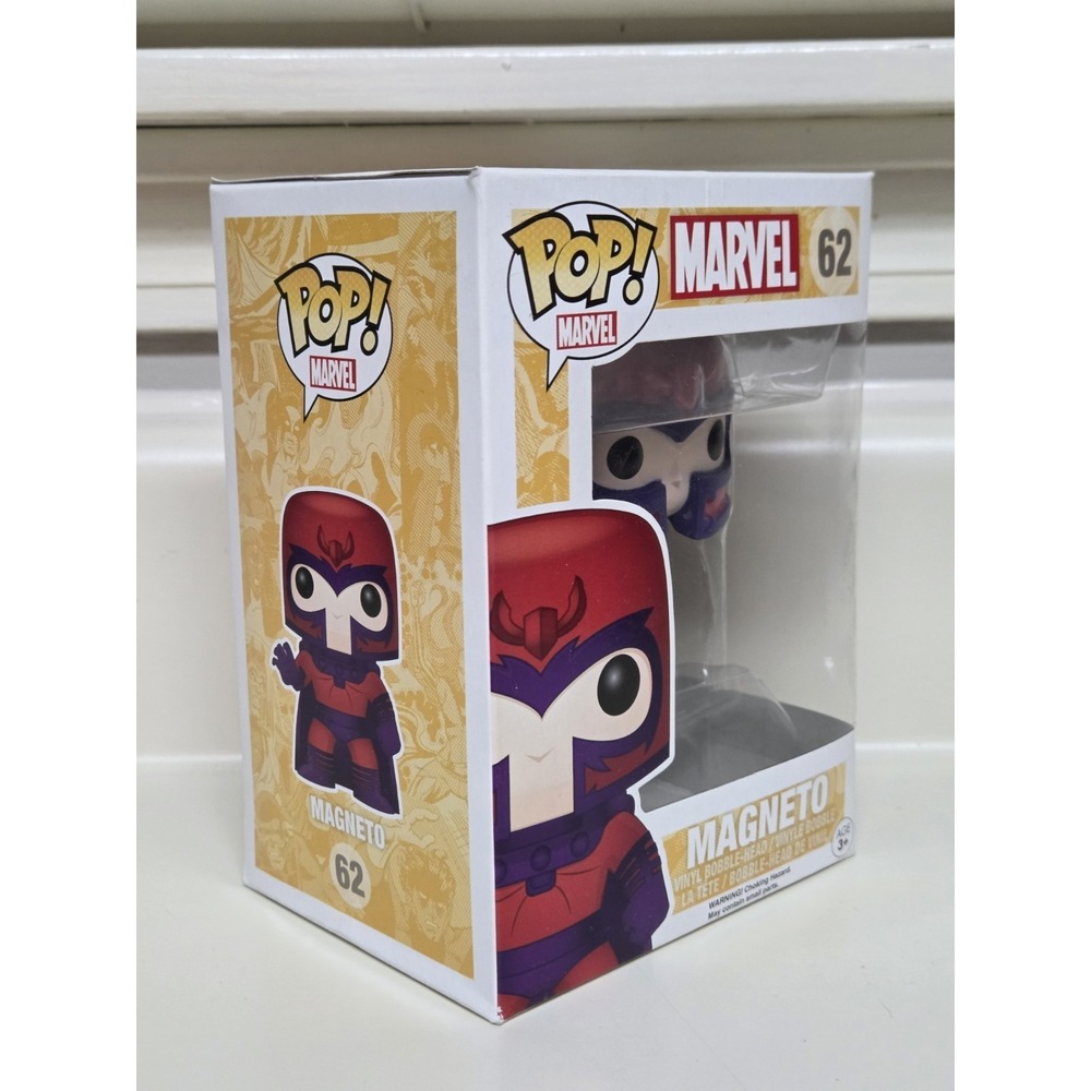 Funko POP Vinyl Marvel Magneto 62 X-Men Bobble-Head Figure - Picture 4 of 6